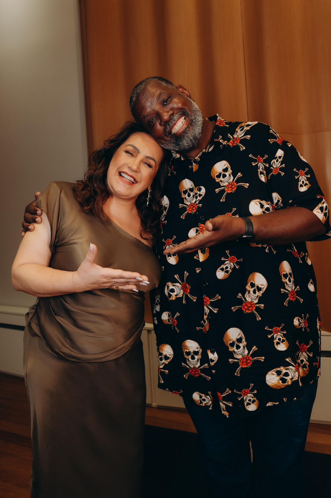Gina Garcia e Péricles juntos em “Dá Pra Ser Feliz”