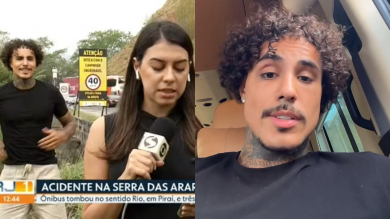 MC Livinho invade reportagem ao vivo sobre acidente, faz dancinha enquanto jornalista informa mortes, e se manifesta após críticas; assista